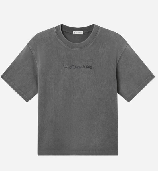 Youth Heavyweight Pure Cotton Batik Washed Distressed Short Sleeve