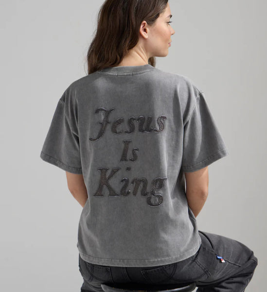 Youth Heavyweight Pure Cotton Batik Washed Distressed Short Sleeve