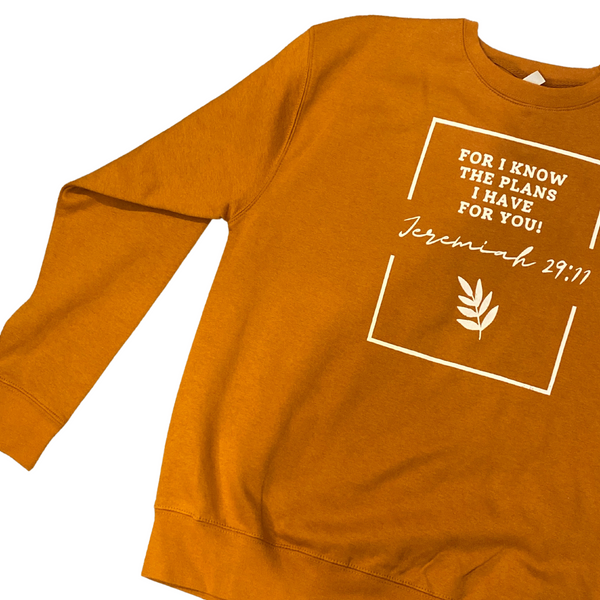 Jeremiah 29:11 For I know the plans I have for you | Crew Neck