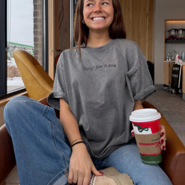 Youth Heavyweight Pure Cotton Batik Washed Distressed Short Sleeve